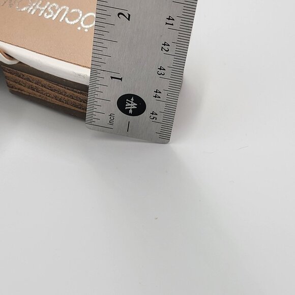 Womens Aerocushion White Slip-On Loafers With Silver Chain Detail & Low Heel - Picture 12 of 12